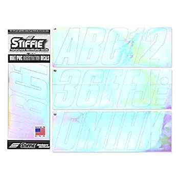 【中古】【輸入品・未使用】STIFFIE Unilineクロム3?%ダブルクォーテ% IDキット英数字登録識別番号ステッカーデカールforボート個人Watercraft|スカイマーケットプラス
