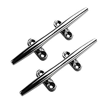 【中古】【輸入品・未使用】Mizugiwa Open Base Cleat 15cm Boat Cleats 316 Stainless Steel pack of 2