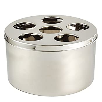 【中古】【輸入品・未使用】Elegance Stainless Steel Beverage Tub Double Wall w/Lid Holds 6 Bottles