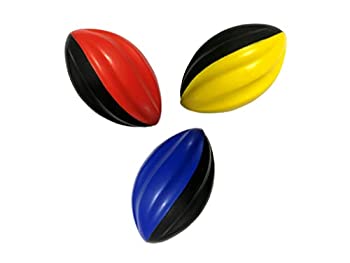 【中古】【輸入品・未使用】Foam Ball Football Toy - Sports Toy - Kids Football - Three 13cm Spiral Football Includes One of each Colour