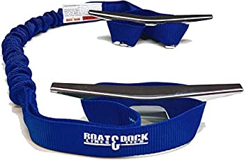 【中古】【輸入品・未使用】(80cm %ｶﾝﾏ% Blue) - Boat Lines & Dock Ties Boat Dock Tie Bungee%ｶﾝﾏ% Made in USA%ｶﾝﾏ% 5.1cm - 23cm Loop Pack of 2- Made in USA
