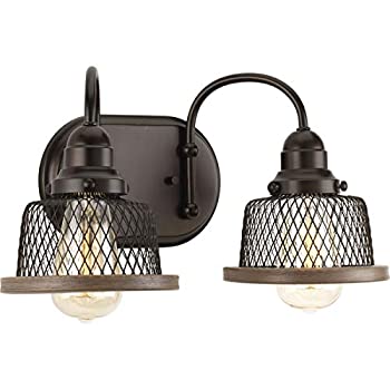 【中古】【輸入品・未使用】Progress Lighting p300043???020ティレーtwo-light Bath and Vanity、アンティークブロンズ