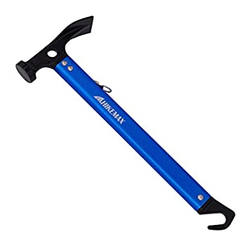 【中古】【輸入品・未使用】hikemax軽量アウトドアキャンプハンマーアルミテントハンマーwith Tent Stakeリムーバー、13-ounce