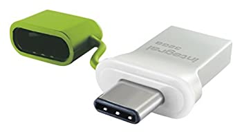 【中古】【輸入品・未使用】Integral Flash Drive USB 3.0 32 GB Aluminium/Green [INFD32GBFUS3C] [並行輸入品]