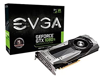 【中古】【輸入品・未使用】EVGA GeForce GTX 1080 Ti FOUNDERS EDITION GAMING%ｶﾝﾏ% 11GB GDDR5X%ｶﾝﾏ% LED%ｶﾝﾏ% DX12 OSD Support (PXOC) Graphic Cards 11G-P4-6390-KR [