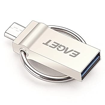 【中古】【インポート品・未当て嵌める】EAGET V90 OTG + USB 3.0 Micro USB Flash Drive 16GB [並行輸入品]