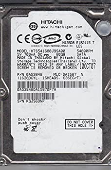 【中古】【インポート品・未当てはめる】HTS541680J9SA00%ｶﾝﾏ% PN 0A53848%ｶﾝﾏ% MLC DA1587%ｶﾝﾏ% Hitachi 80GB SATA 2.5 Hard Drive [並行輸入品]
