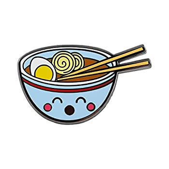【中古】【輸入品・未使用】Real Sic ラーメン型のエナメルピンバッジ かわいいラーメン丼 卵付き｜スカイマーケットプラス