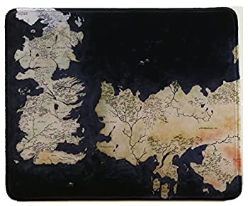 【中古】【輸入品・未使用】12?x 10インチGame of Throneワールドマップファンタジーマウスパッド大型マウスパッドマウスマット防水