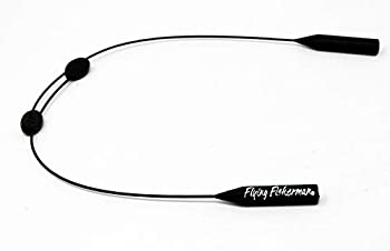 【中古】【インポート品・未当て嵌める】Flying Fisherman 7675?Cablz Zipz自然調整能力のあるなメガネリテーナー、黒いこと