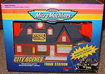 【中古】【輸入品・未使用】Train Station City Scenes Micro Machines Playset [並行輸入品]