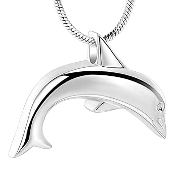 【中古】【輸入品・未使用】Dolphin Shape Urnネックレスステンレススチール灰ホルダー記念品メモリアルペンダントジュエリー+ Fillキット