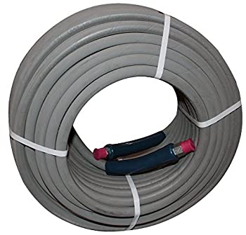 【中古】【インポート品・未当て嵌める】100 フィート 3/8%ﾀﾞﾌﾞﾙｸｫｰﾃ% Gray Non-Marking 4000psi Pressure Washer Hose [並行輸入品]
