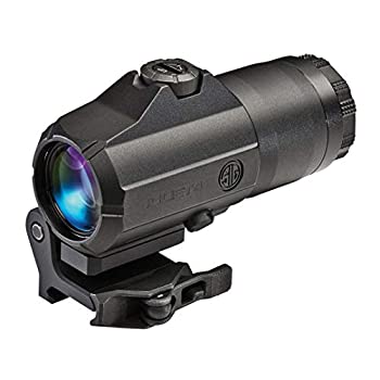 【中古】【輸入品・未使用】[SIG SAUER]JULIET4 マグニファイア(4X24MM) スペーサー付きPOWERCAMクイックリリースマウント 【ブラック】
