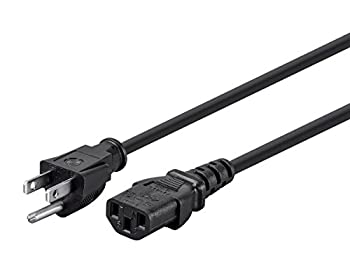 【中古】【輸入品・未使用】Monoprice 25?ft 18?AWG電源コードケーブルW / 3?Conductor PC電源コネクタソケット、10?A（NEMA 5???15pにiec-320-c13?)