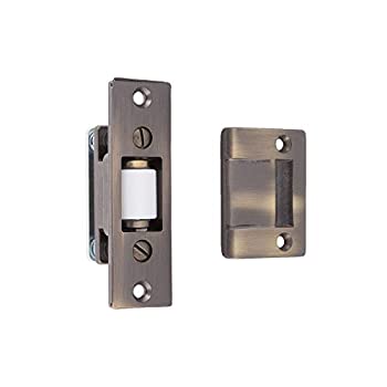 【中古】【輸入品・未使用】Idh by St. Simons 12017-005 Solid Brass Heavy Duty Silent Roller Latch with Adjustable Square Strike%ｶﾝﾏ% Antique Brass