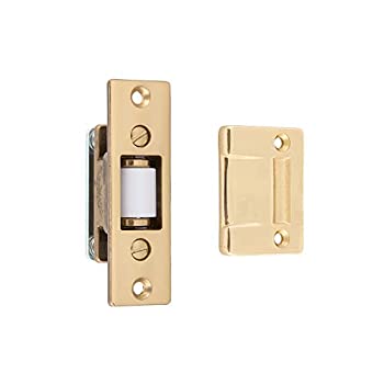 【中古】【輸入品・未使用】Idh by St. Simons 12017-003 Solid Brass Heavy Duty Silent Roller Latch with Adjustable Square Strike%ｶﾝﾏ% Polished Brass