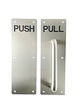 【中古】【輸入品・未使用】VRSS ドアノブ ハンドルセット 304 ステンレススチール 商業用 Push Pull 100MM300MM1.2MM Satin Finish 1 Sets VRSS-304PP