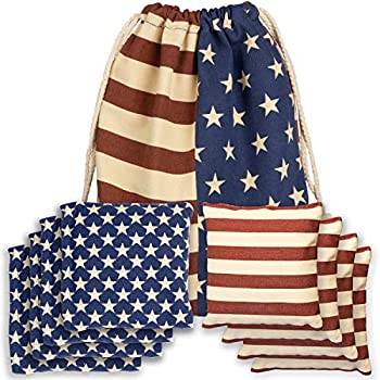 【中古】【輸入品・未使用】(Stars & Stripes) - Weather Resistant Cornhole Bean Bags Set of 8