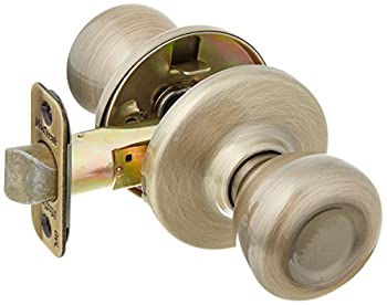 【中古】【輸入品・未使用】(Updated Packaging%ｶﾝﾏ% Antique Brass) - Kwikset 92001-512 Tylo Hall & Closet Knob in Antique Brass