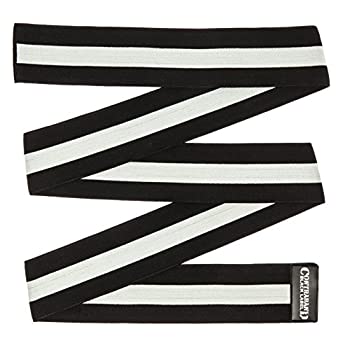 【中古】【輸入品・未使用】(2.5 Metre Extended Length%ｶﾝﾏ% 3-Stripe Medium (Black/Red)) - Contraband Black Label 1055 Classic Knee Wraps for Bodybuilding%ｶﾝﾏ% Pow