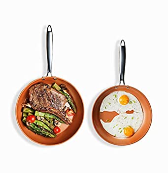 【中古】【輸入品・未使用】Gotham Steel Pro Hard Anodized Aluminium Nonstick Dishwasher Safe Pan%カンマ% 25cm +29cm%カンマ% Brown|スカイマーケットプラス