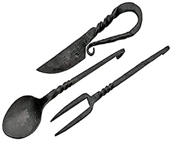 【中古】【インポート品・未当て嵌める】Mediaeval Eating Utensil Set Iron