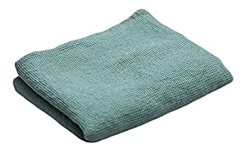 【中古】【輸入品・未使用】SpaグリーンリネンワッフルバスタオルWashed 39 x 63 グリーン 0674001