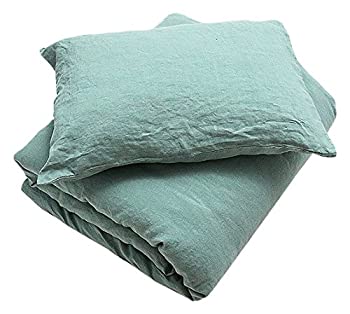 【中古】【輸入品・未使用】Stone Washed BedlinenセットSpaグリーン TWIN (68 x 86) グリーン 0722205