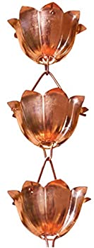 【中古】【輸入品・未使用】Monarch Rain Chains 28501 3' Pure Copper Lotus Rain Chain Extension