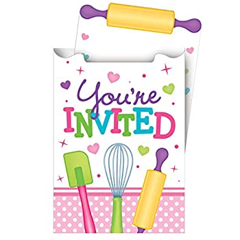 【中古】【輸入品・未使用】8-Count Pop-up Party Invitations%カンマ% Little Chef