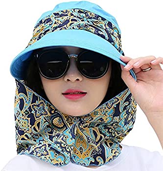 【中古】【インポート品・未当て嵌める】Roll Up Wide Brim Sun Visor UPF 50+ UV Protection Sun Hat with Neck Protector スポーツ・アウトドア-その他
