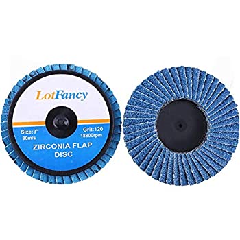【中古】【輸入品・未使用】LotFancy 3インチフラップディスク、20枚40 60 80 120グリット仕分け砥石、高密度ジルコニアアルミナ、によってロールロックサンディングディス|スカイマーケットプラス