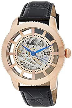 【中古】【インポート品・未当て嵌める】Invicta Men\u0027s \u0027Vintage\u0027 Automatic Stainless Steel and Leather Casual Watch%ｶﾝﾏ% Color:Black (Model: 23639)