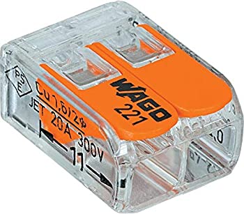 【中古】【インポート品・未当て嵌める】Wago 221-412 LEVER-NUTS 2 Conductor Compact Connectors 2500 PK