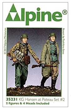 【中古】【輸入品・未使用】アルパインミニチュア 1/35 第二次世界大戦 ドイツ軍 ハンセン戦闘団 ポトーの戦い 2体セット レジンキット AM35231