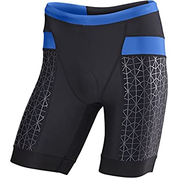 【中古】【輸入品・未使用】(X-Small%ｶﾝﾏ% Black/Blue) - TYR Men's 23cm Competitor Tri Short