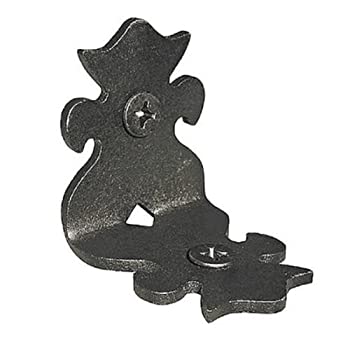 【中古】【輸入品・未使用】Nuvo Iron 2%ﾀﾞﾌﾞﾙｸｫｰﾃ% Ornamental Rafter Clips RC2 (1.5%ﾀﾞﾌﾞﾙｸｫｰﾃ% x 1.95%ﾀﾞﾌﾞﾙｸｫｰﾃ%) 12pcs - Black