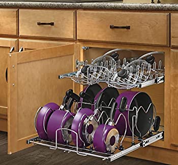 【中古】【インポート品・未当て嵌める】Rev-A-Shelf 21in 2段ホンブルグ帽差しかためる 膳立て手道具ベースオーガナイザー Cr