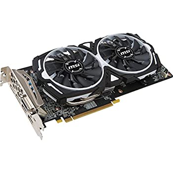 【中古】【インポート品・未当て嵌める】MSI RX 580 ARMOR 8G OC GAMING Radeon RX 580 GDDR5 8GB CrossFire VR Ready FinFET DirectX 12 Graphics Card [並行輸入品]