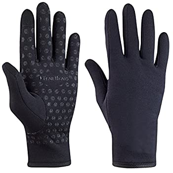 【中古】【輸入品・未使用】TrailHeads レディース ランニンググローブ | タッチスクリーングローブ | パワーストレッチ 冬用ランニングアクセサリー (ソリッドブラック L)