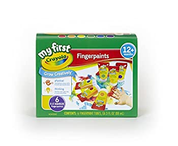 【中古】【輸入品・未使用】(1%ｶﾝﾏ% Easy Squeeze) - Crayola%ｶﾝﾏ% My First Crayola Fingerpaint Kit - Art Tools%ｶﾝﾏ% 6 Different Colour Tubes Of Finger Paint; Washab