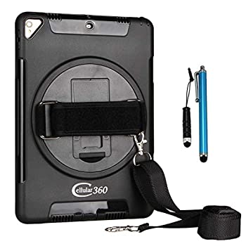 【中古】【輸入品・未使用】Cellular360 iPad Pro 10.5耐久性のある保護カバー、衝撃防止、防滴、360度回転ブラケットとハンドストラップ付き (ショルダーストラップコンボ|スカイマーケットプラス