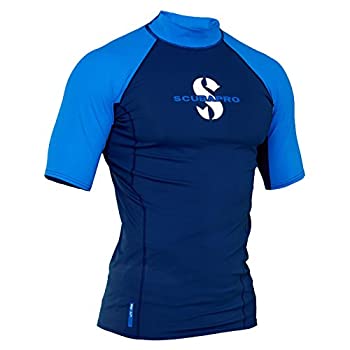 【中古】【輸入品・未使用】(Small%ｶﾝﾏ% Aegean) - ScubaPro Men's UPF 80 T-Flex Short Sleeve Rash Guard