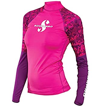 【中古】【輸入品・未使用】(Large%ｶﾝﾏ% Flamingo) - ScubaPro Women's UPF 50 Long Sleeve Rash Guard