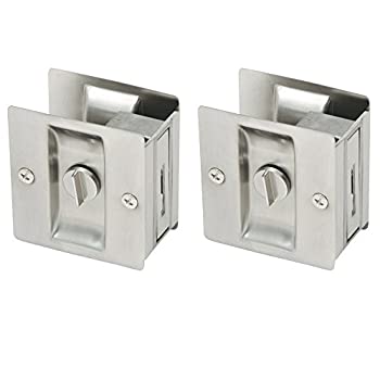 【中古】【インポート品・未当て嵌める】ひな型住みか182121臥榻とバスポケットドアロック、2?- Pack、繻子Ｎｉ