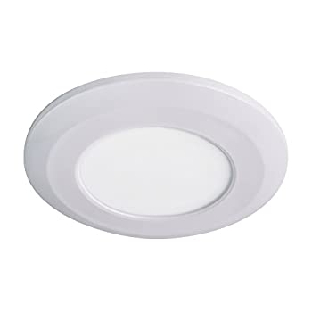 【中古】【輸入品・未使用】Armacost Lighting 214411 3-3/4インチ ラウンドフラットパネル固定具 ソフトホワイト 3000K ウェイファー 薄型 LEDパックライト 調光機能付き