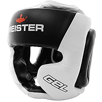 【中古】【輸入品・未使用】(XX-Large%ｶﾝﾏ% White / Black) - Meister Gel Full-Face Training Head Guard for MMA%ｶﾝﾏ% Boxing \u0026 Muay Thai