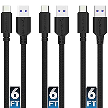 【中古】【輸入品・未使用】Sabrent「3本セット」 22AWGプレミアム 1.8m USBケーブル、USB Type-A 3.0 から USB Type-C ケーブル、同期と充電「ブラック」（CB-C3X6）