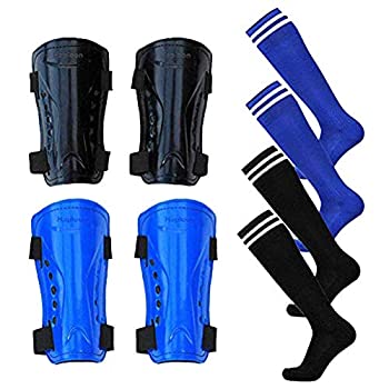 【中古】【輸入品・未使用】Haploon 2ペア 膝すねガード サッカー フットボール すねパッド プロテクター ふくらはぎ 膝保護ギア 5～10歳の子供用 10代 男の子 女の子用 2ペ｜スカイマーケットプラス